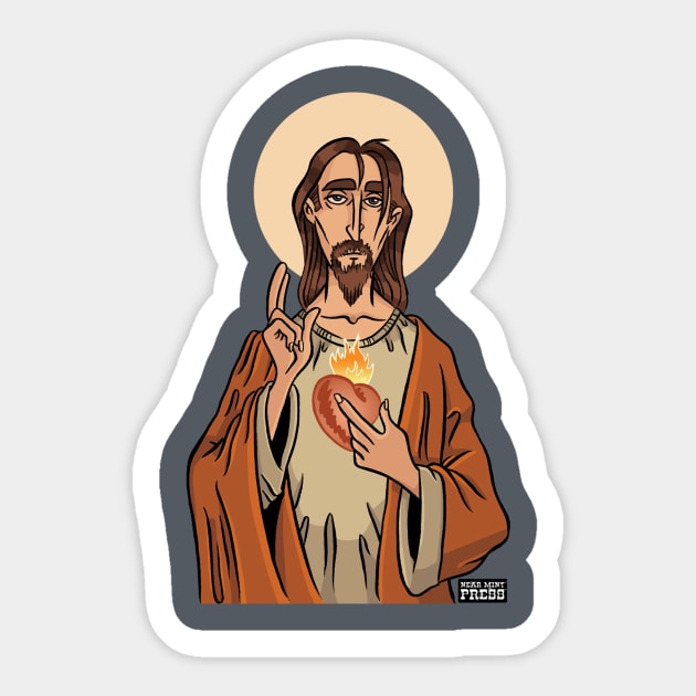 That Jesus dude Sticker by nearmintpress